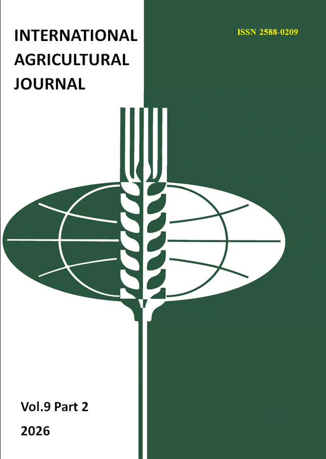                         INTERNATIONAL AGRICULTURAL JOURNAL
            