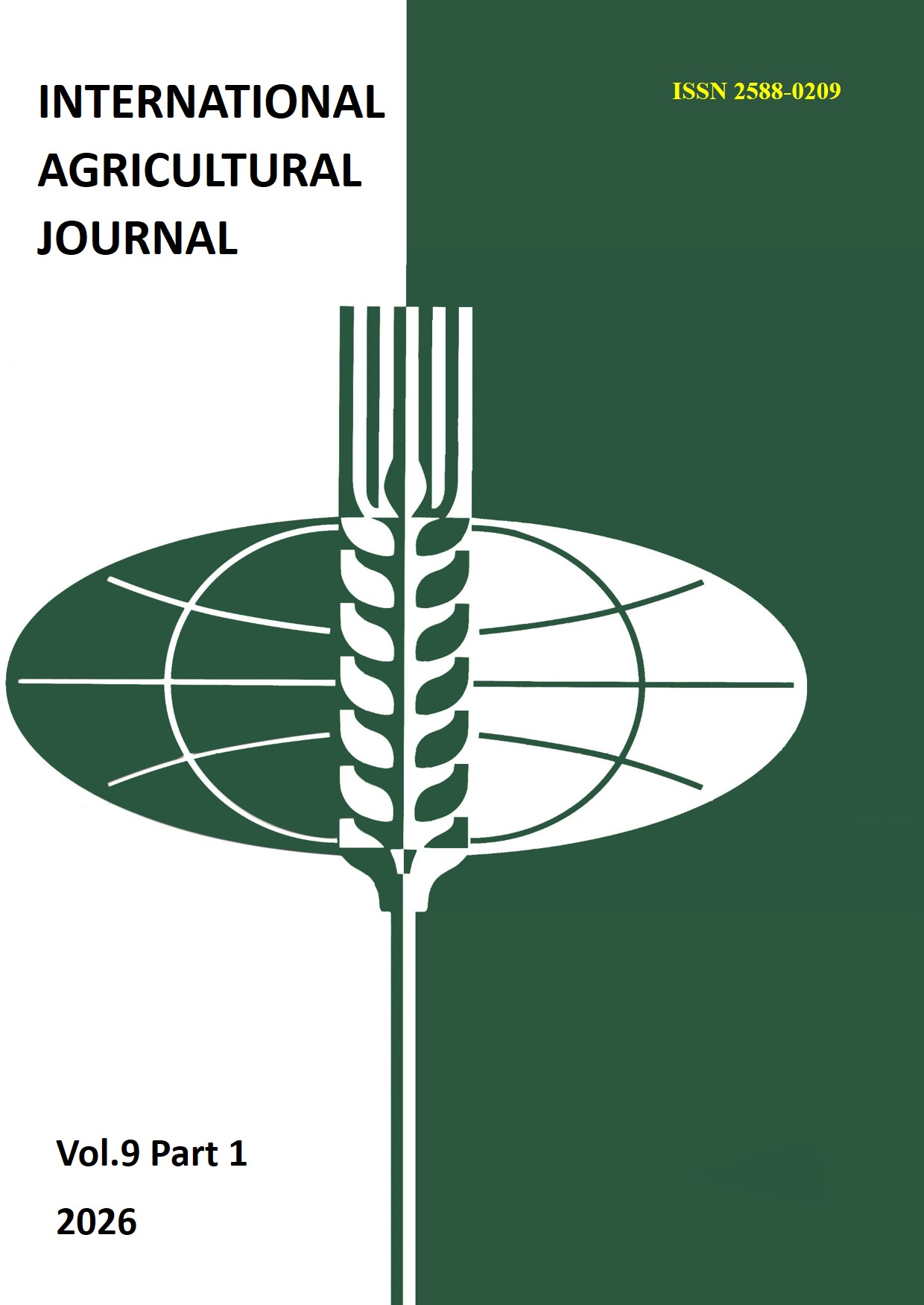                         INTERNATIONAL AGRICULTURAL JOURNAL
            